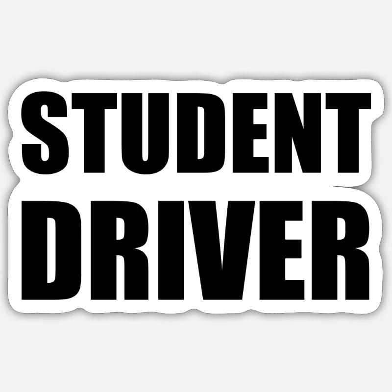 Student Driver Caution' Sticker | Spreadshirt