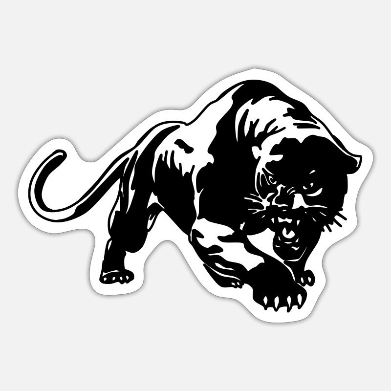 panther animal puma Tiger leopard tiger cat Lion' Sticker | Spreadshirt
