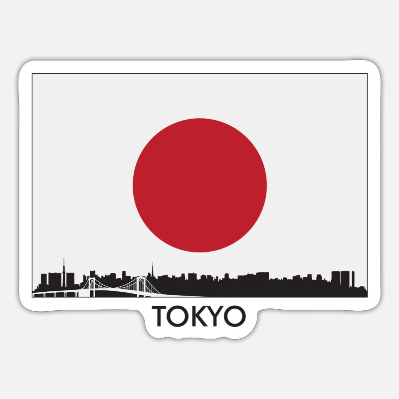 SELECT SIZE Tokyo Japan City Skyline Car Vinyl Sticker 