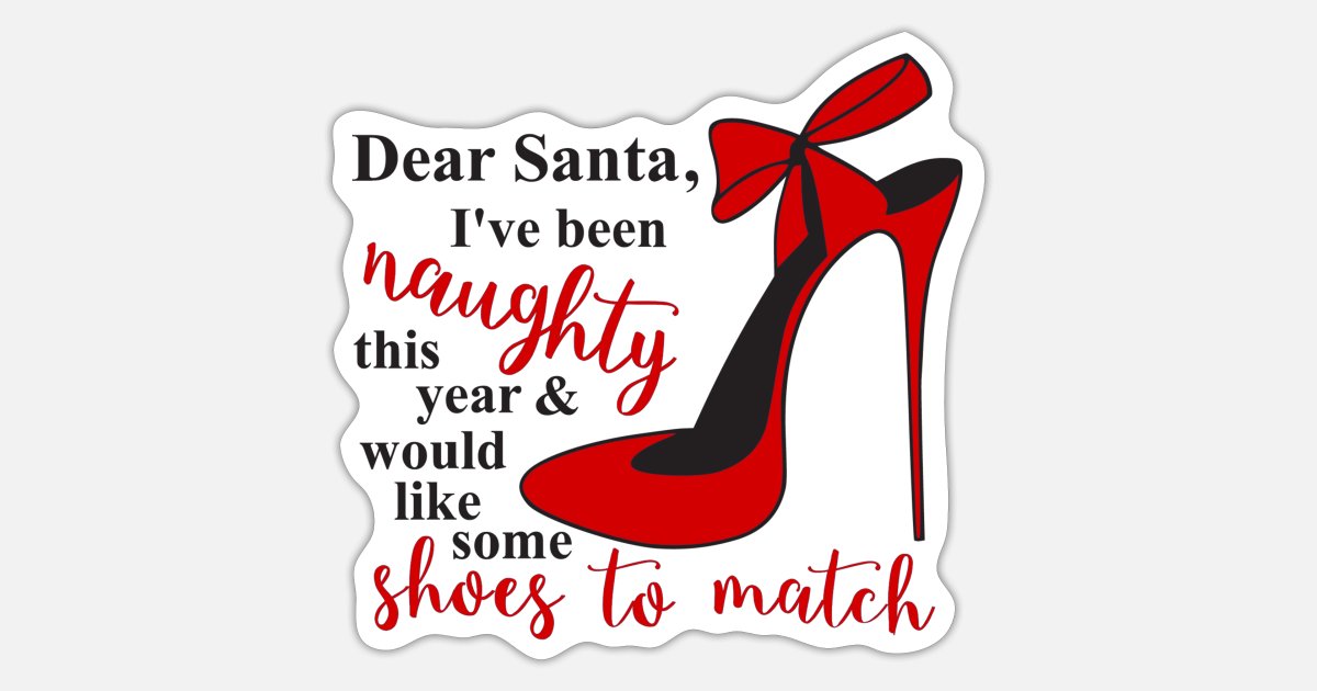 Funny Santa Humor Christmas Quote For Women' Sticker | Spreadshirt