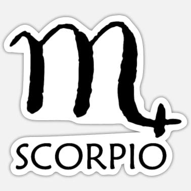 Scorpio - Zodiac Symbol October November Birthday Sticker