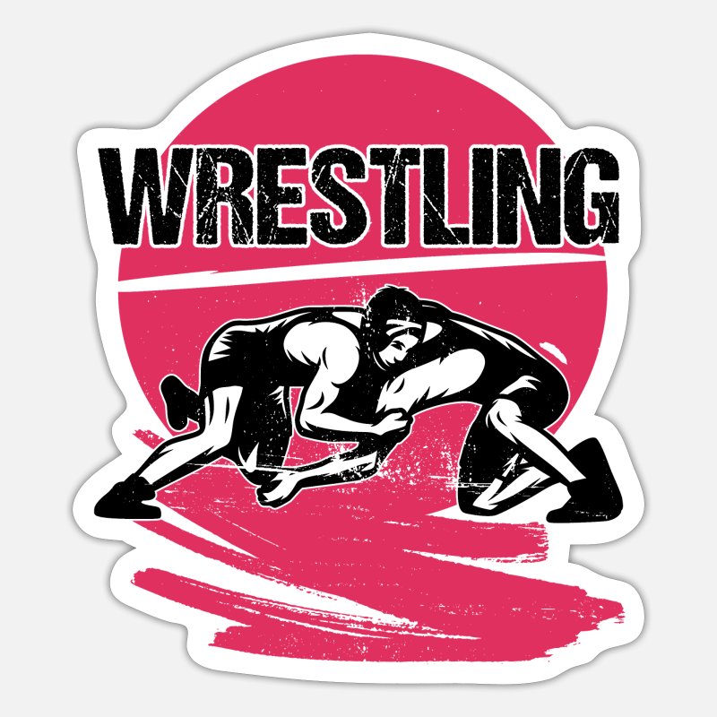 Wrestling Vintage' Sticker