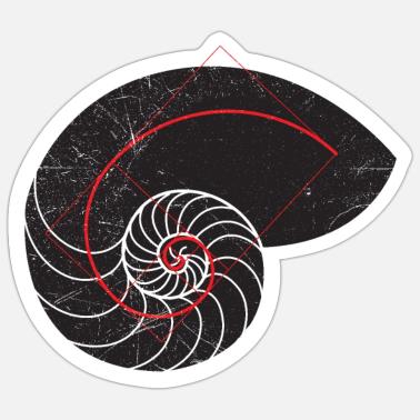 Math Symbols Golden Spiral Nautilus Shell Black Enamel Mug Spreadshirt