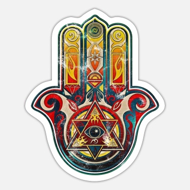 Details about   Circle Middle Eastern Sign Protection Hamsa Hand of Fatima All Seeing Eye Wall C 