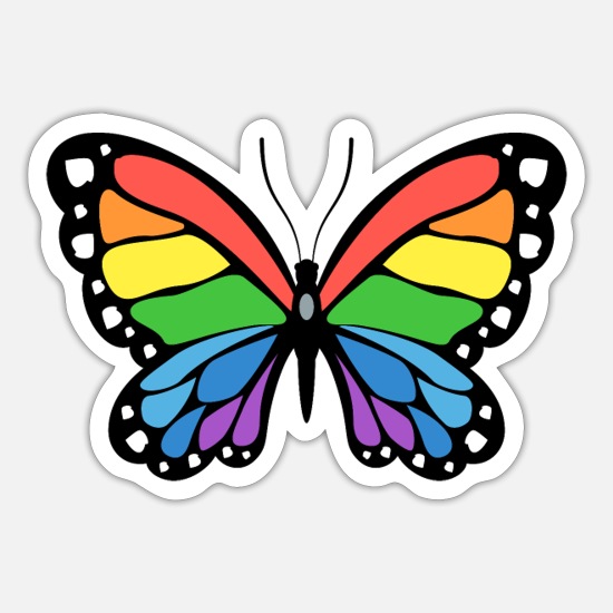 Butterfly, colorful butterfly Sticker