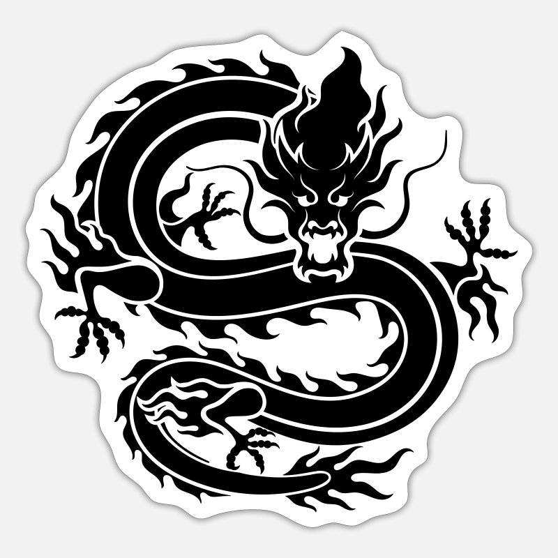 Dragon, Dragons, Tattoo Tribal Dragon, Symbol' Sticker | Spreadshirt
