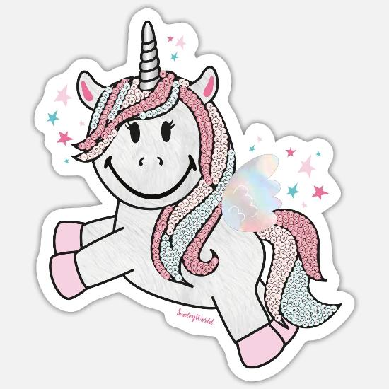 SmileyWorld Unicorn Glitter Sticker