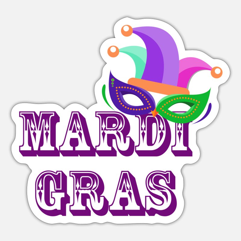 Mardi gras' Sticker