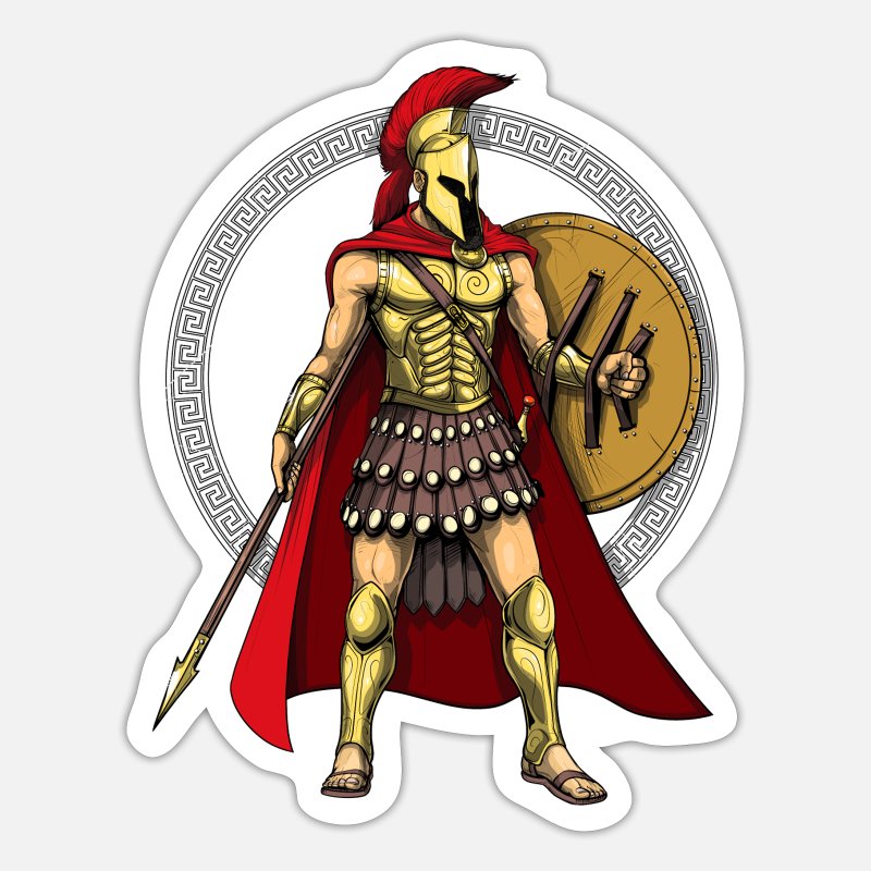 Spartan Greek Warrior Gladiator All Over Mens Tank Top 