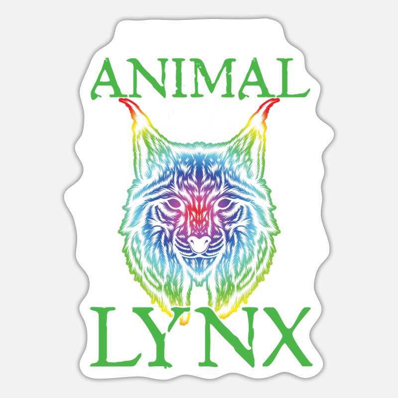 Lynx Lover Big Cat My Spirit Animal Is A Lynx Cat' Sticker | Spreadshirt