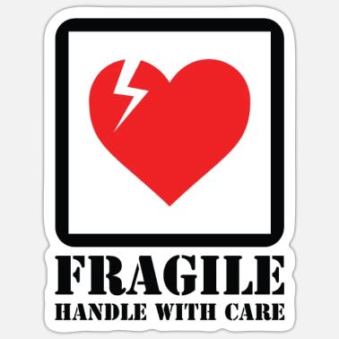 Fragile Handle With Care Stickers Unique Designs Spreadshirt
