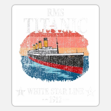 Sinking Titanic Ocean Liner Ship 1912  #46299 2 x Vinyl Stickers 15cm 