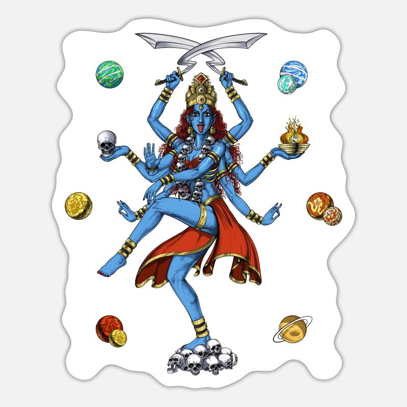 Kali Hindu Goddess' Sticker | Spreadshirt