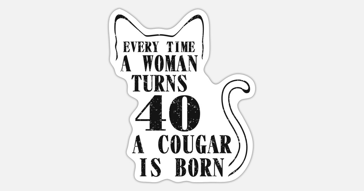 'Womnes 40th Birthday Funny 40 Year Old Lady B-Day' Sticker | Spreadshirt