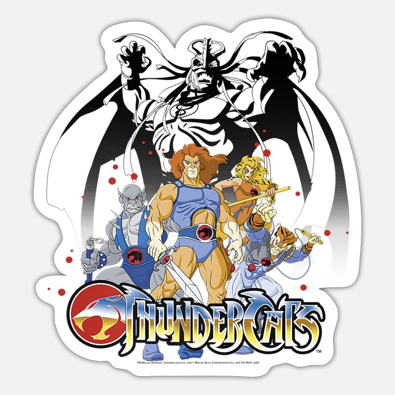 ThunderCats Group Shot Logo 9818' Sticker | Spreadshirt