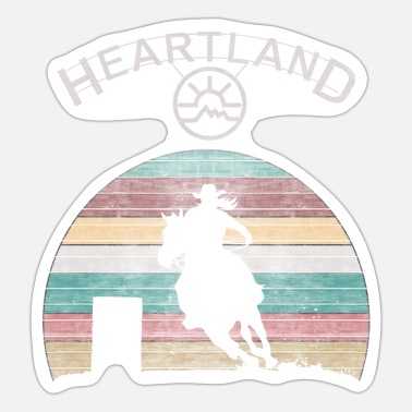 2 x Diamond Stickers 7.5 cm Sunset Cowboy Texas Horse  #12885 
