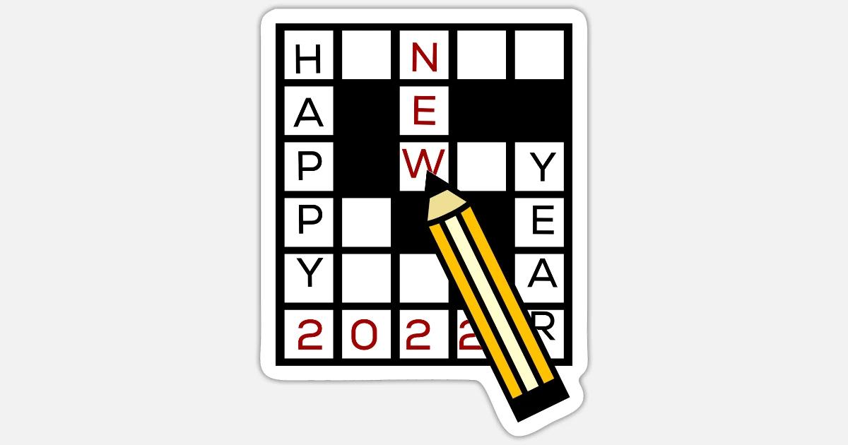 Crossword Clue puzzles Essential Classic T_shirt' Sticker ...