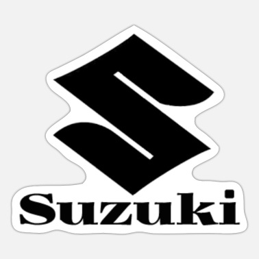 2 Stickers SUZUKI Gris 20 CM Adhésif vinyle Autocollant Moto Auto sport tuning 