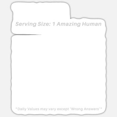 Dad Nutritional Facts Stickers | Unique Designs | Spreadshirt