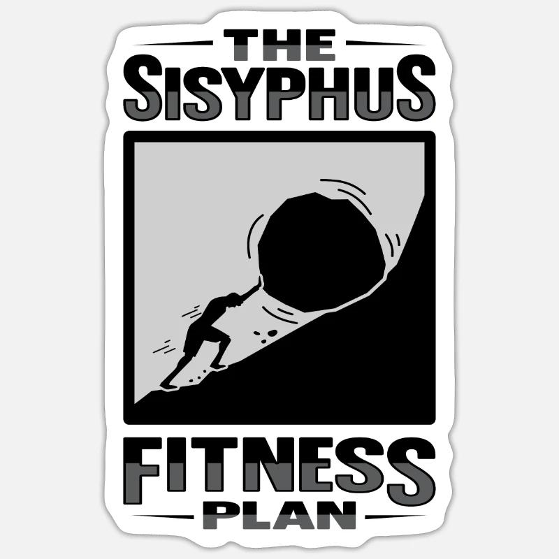 Sisyphus Philosophy Design for a Philosophy' Sticker | Spreadshirt