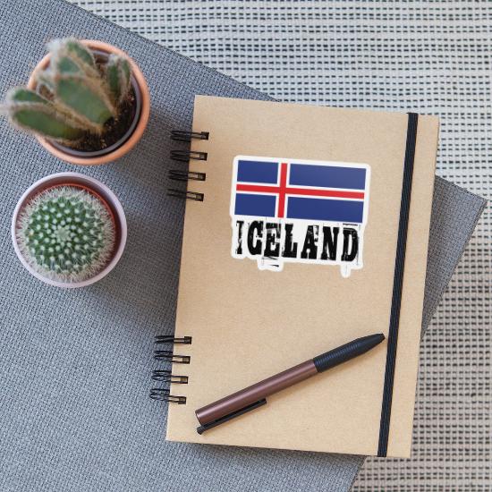 Iceland Island Flag Stickers LOT NEW 