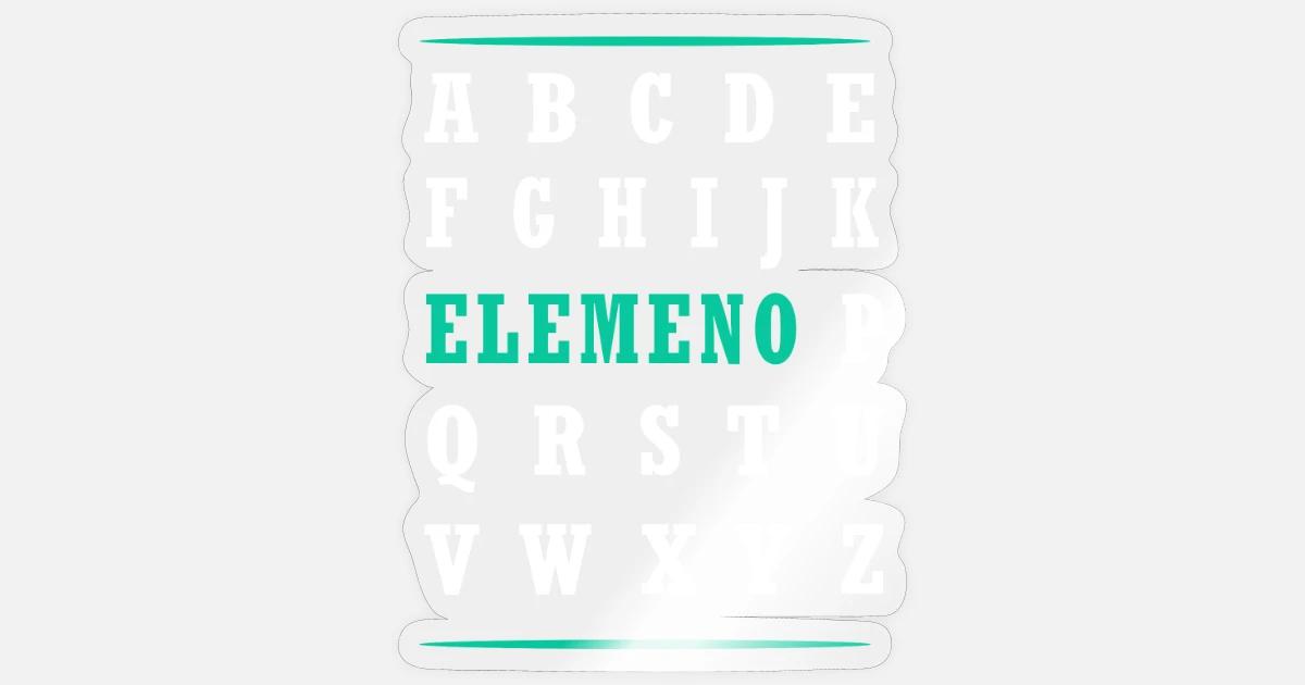 A B C D E F G H I J K Elemeno P Q R S T U V W X Y Sticker Spreadshirt