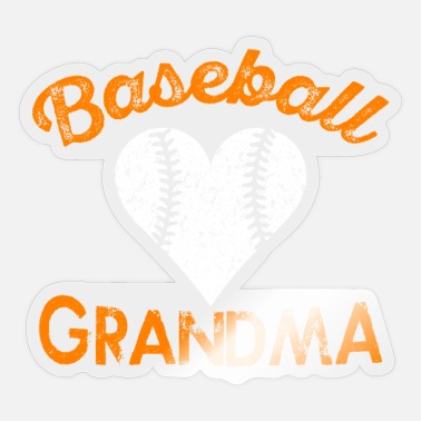 Grandson Baseball Grandma Sports Family Grandparent - Sticker