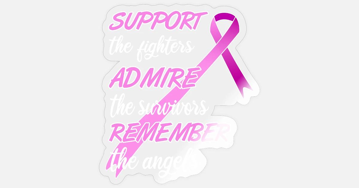 Cancer Citation Cancer Du Sein Ruban Rose Sticker Spreadshirt