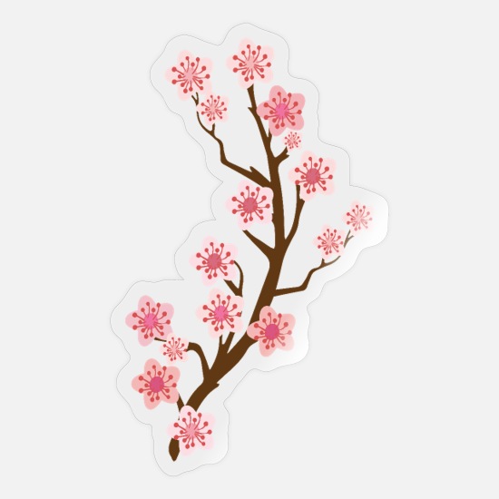 glitter Deco sticker | Cherry blossom gloss matte