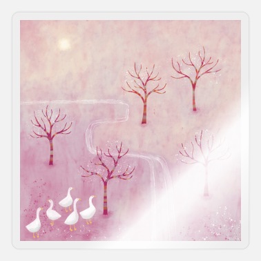 Orchard Geese in the Orchard - Sticker
