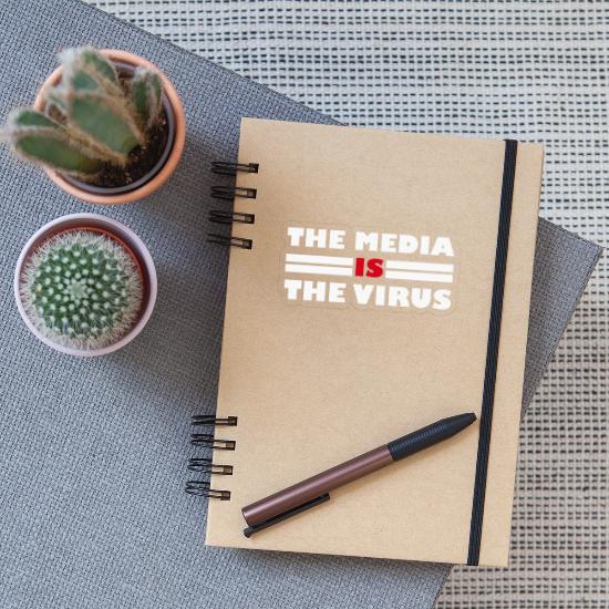 The Media Is The Virus Sticker Spreadshirt
