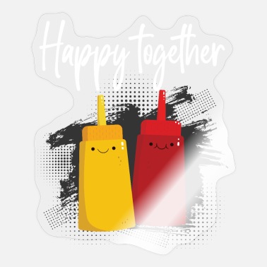 Spice Ketchup Happy Together Ketchup And Mustard - Sticker
