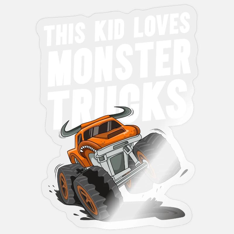 Monster Truck Stickers | Unique Designs | Spreadshirt
