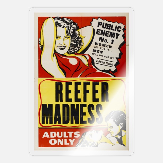 Marijuana Weed Smoking Reefer Madness Vintage Style Movie Poster on a Coffee Mug 