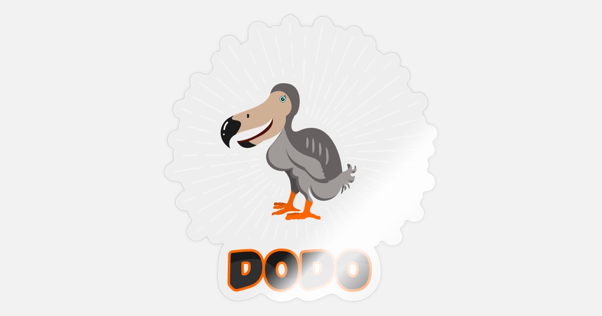 dodo bird rip mauritius famous animal extinct lost' Sticker | Spreadshirt