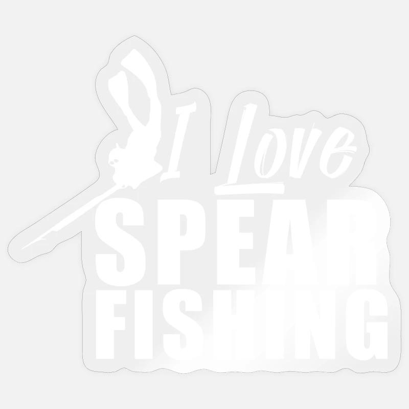 Speargun Harpoon Spear Fishing Spear Fisher Fish Sticker