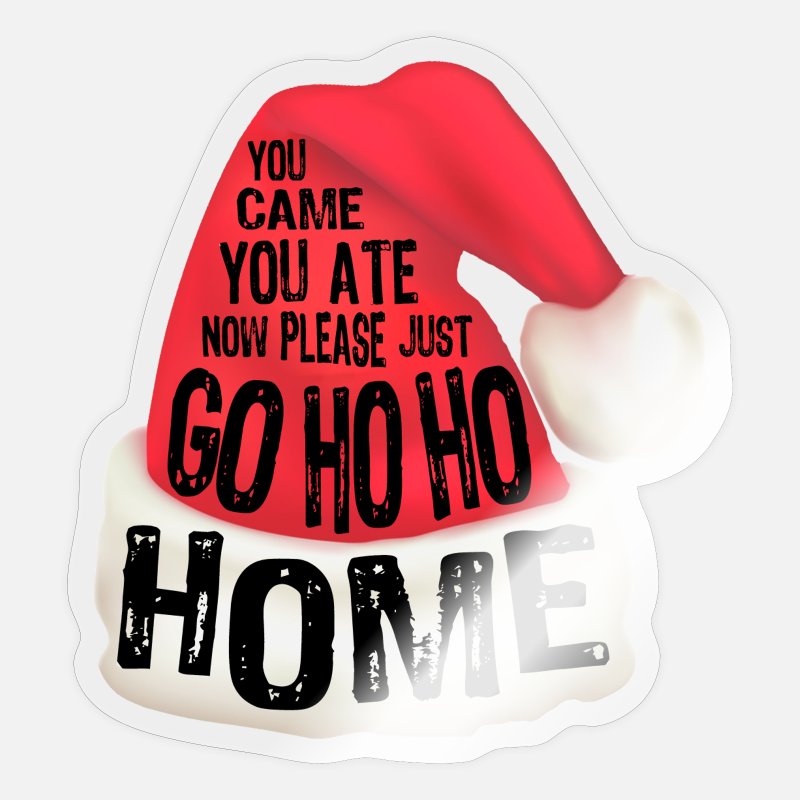 Funny Christmas Holiday Quote' Sticker | Spreadshirt