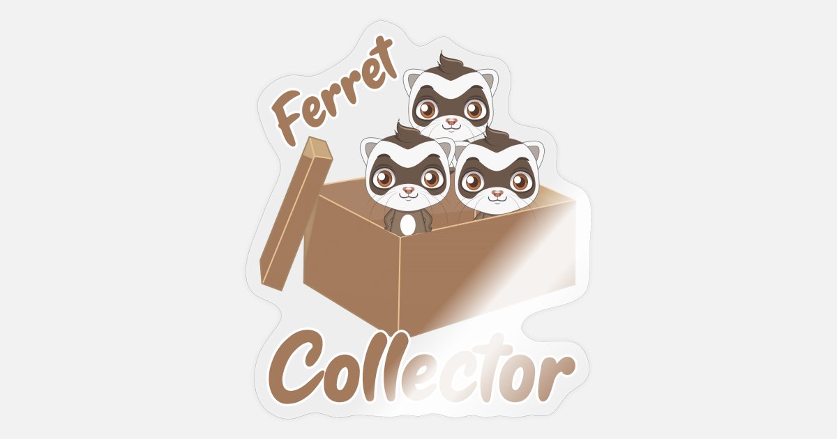 Ferret Collector Cute Rodent Pets Small animal' Sticker | Spreadshirt