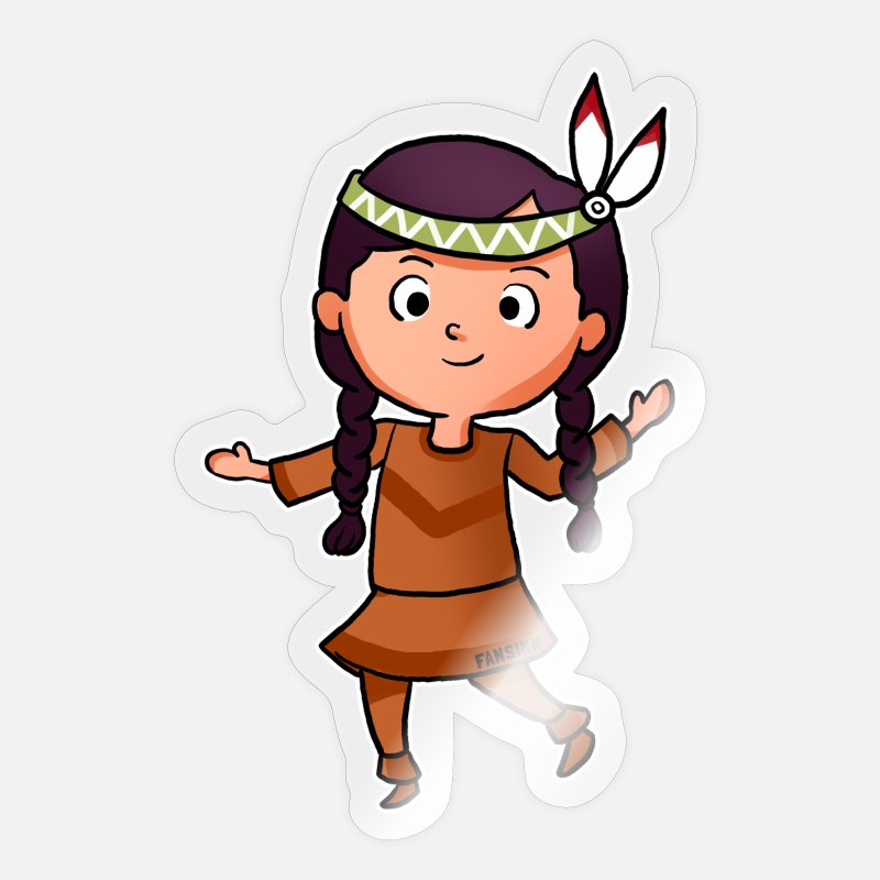 Nanny Indian feather comic gift' Sticker | Spreadshirt