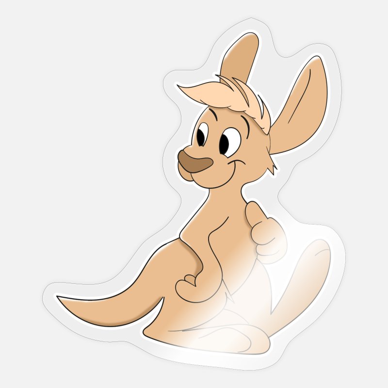 Baby Kangaroo Kangaroos gift idea' Sticker | Spreadshirt