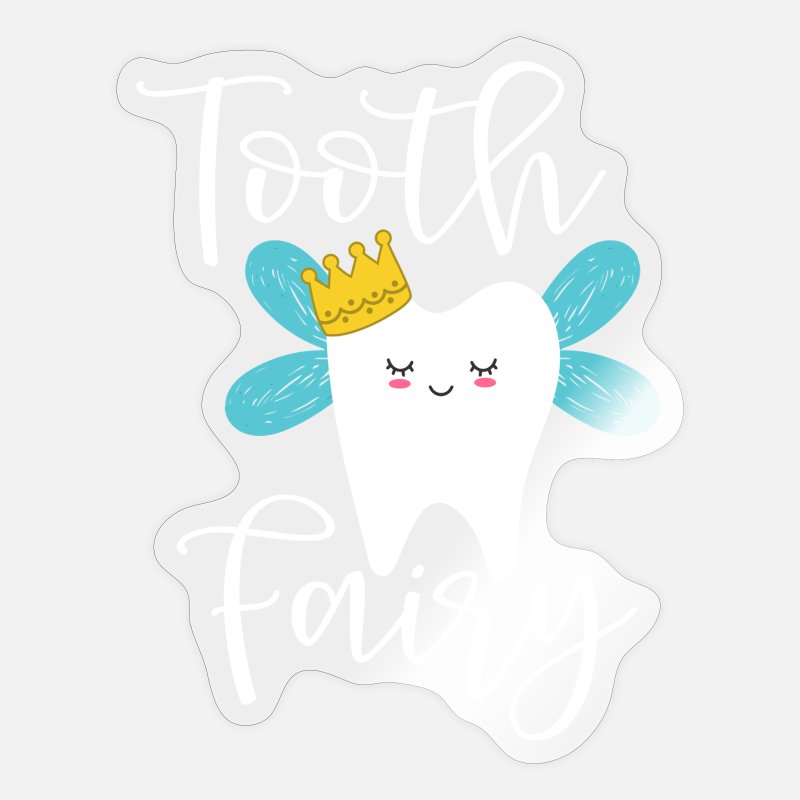 Cute Tooth Fairy Cartoon Drawing Halloween Costume' Sticker | Spreadshirt