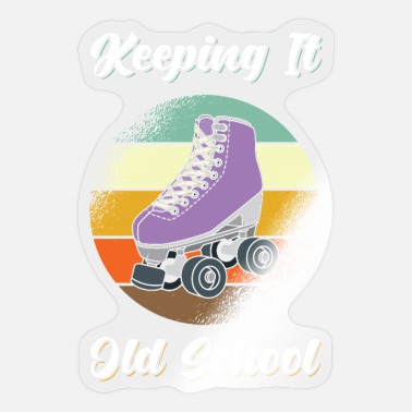 Vintage 80's Dee Bear Roller skates M Ice Cream Sticker 