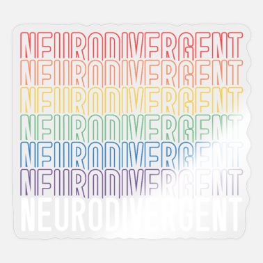 Multicolor Neurodivergent Neurodiversity Gifts Funny Neurodivergent Overthink Throw Pillow 16x16