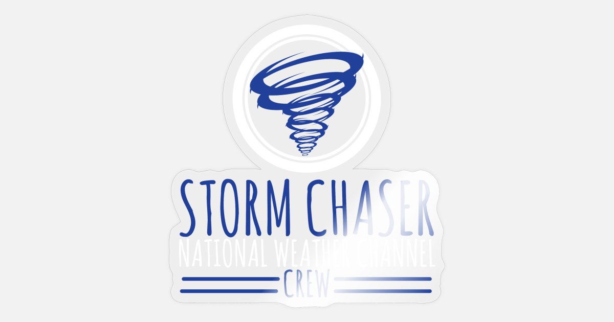 Storm Chaser National Weather Channel Crew' Sticker | Spreadshirt