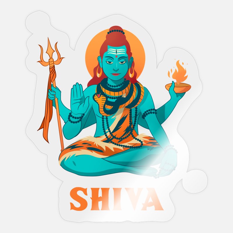 Shiva, the Destroyer Hindu Gods' Sticker | Spreadshirt