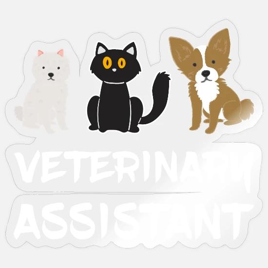 Veterinary Assistant Funny Vet Tech Sticker