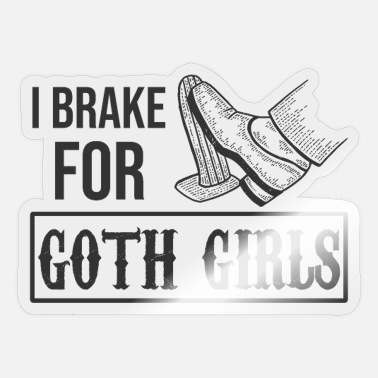 new emo creepy chick strange and unusual Funny Every Day is Halloween for Goth Girls BUMPER STICKER goth girl decal black & purple