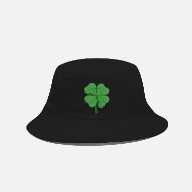 Spring St.Patrick&#39;s vintage four leaf clover - Bucket Hat