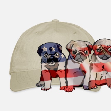 Colorful Pug Puppies Head Man HatMeaningful Foldable Sports Cap 