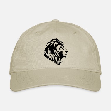 Custom Winged Lion Geek Peak Cap for Mens Black